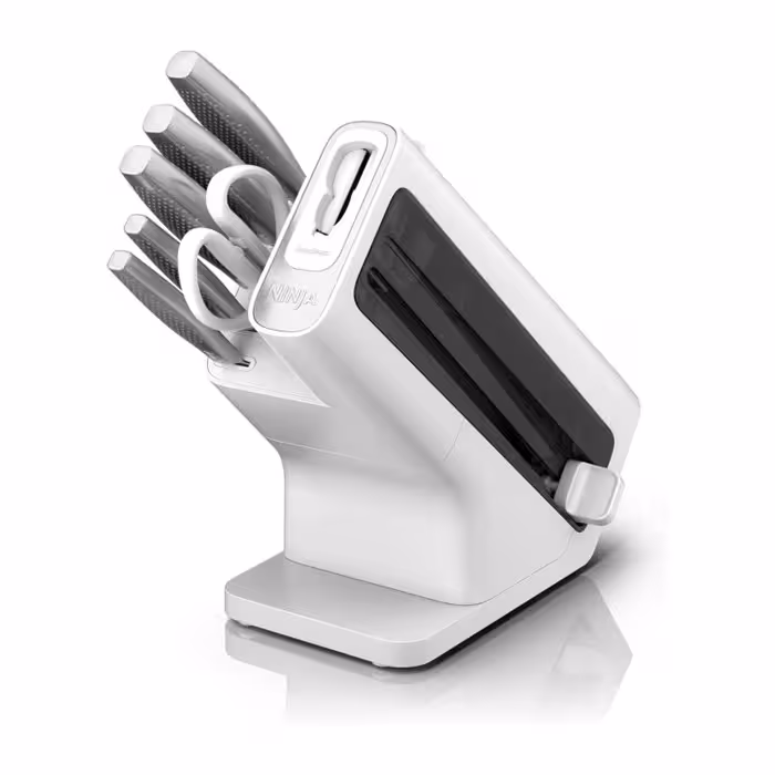 ست کارد و بلوک 7 تکه دسته استیل نینجا