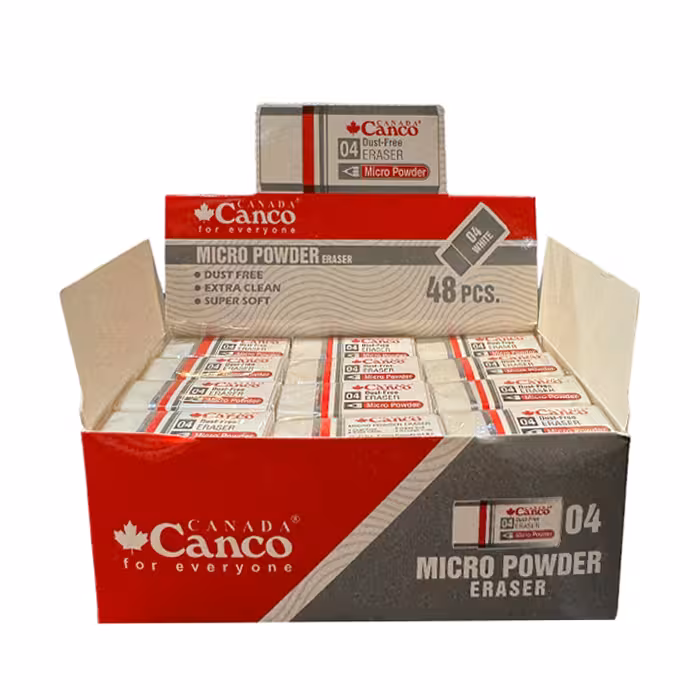 پاک کن کنکو سفید مدل میکروپودر 04(بسته 48عددی)