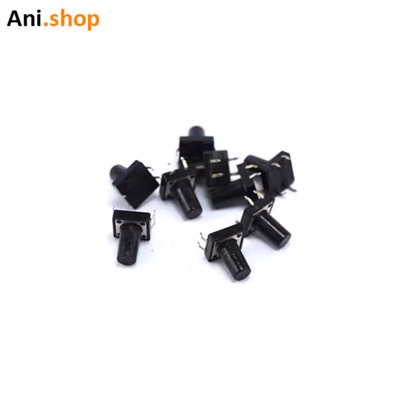 میکرو سوئیچ فشاری دارای ابعاد dz-29 6mmx 6mmx5mm بسته سه تایی