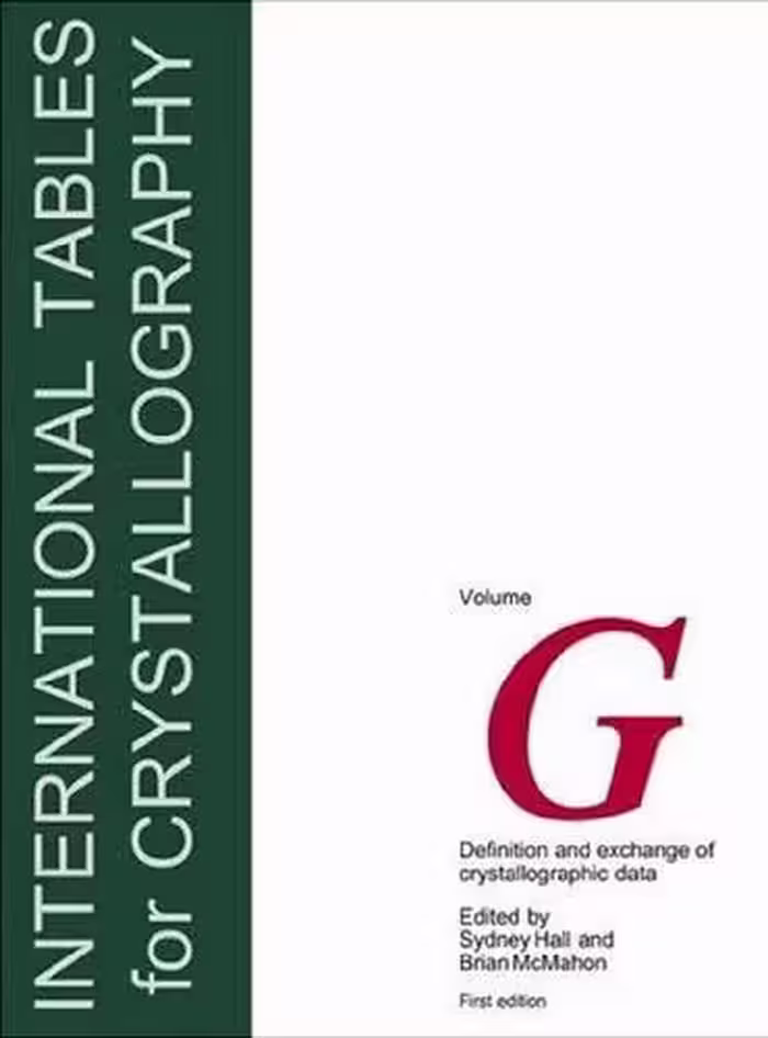 خرید و دانلود نسخه کامل کتاب International Tables for Crystallography: Definition and exchange of crystallographic data