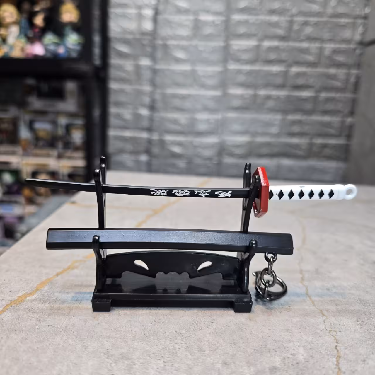 شمشیر فلزی 15 سانتی انیمه شیطان کش تومیوکا