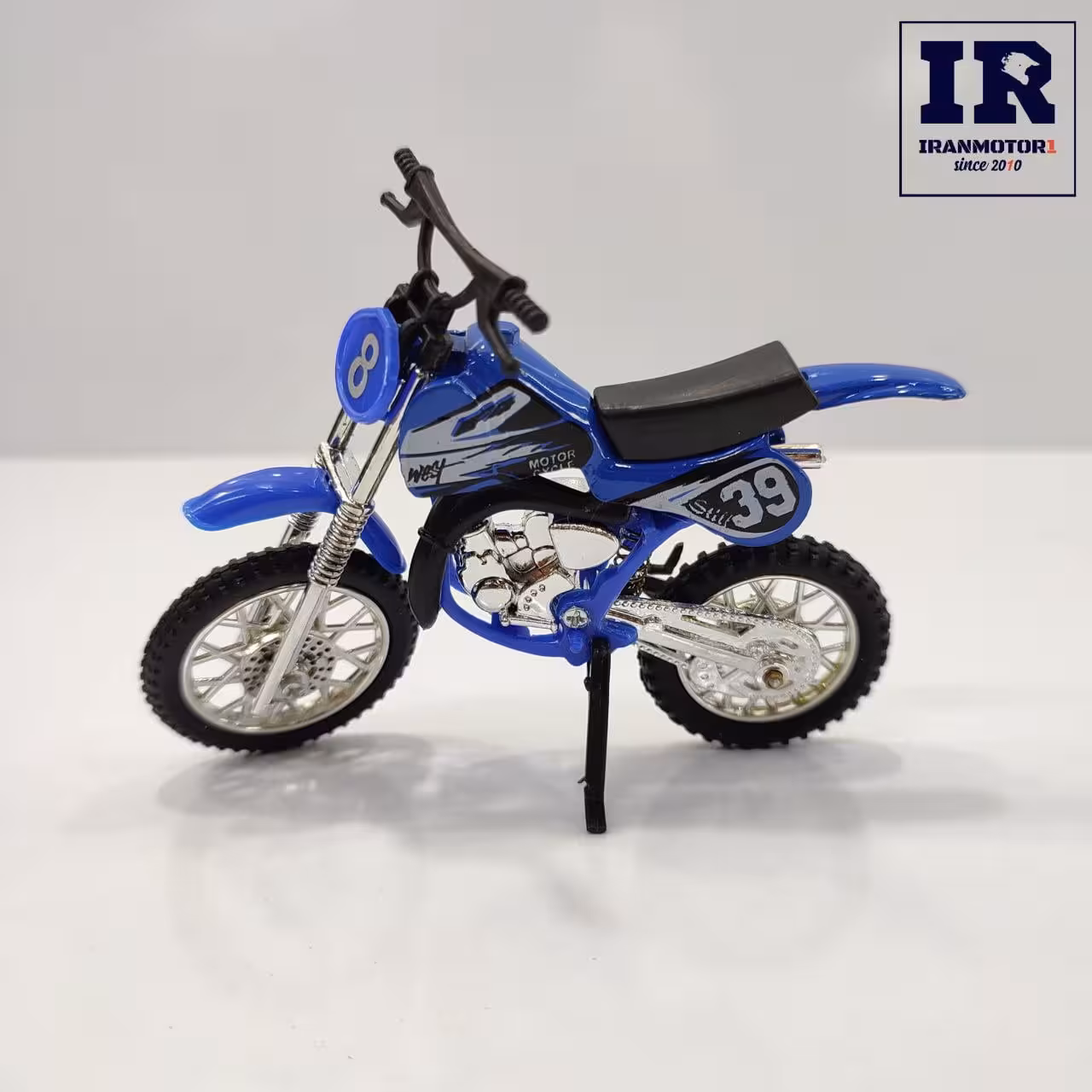 ماکت موتور کراسی سایز کوچک آبی