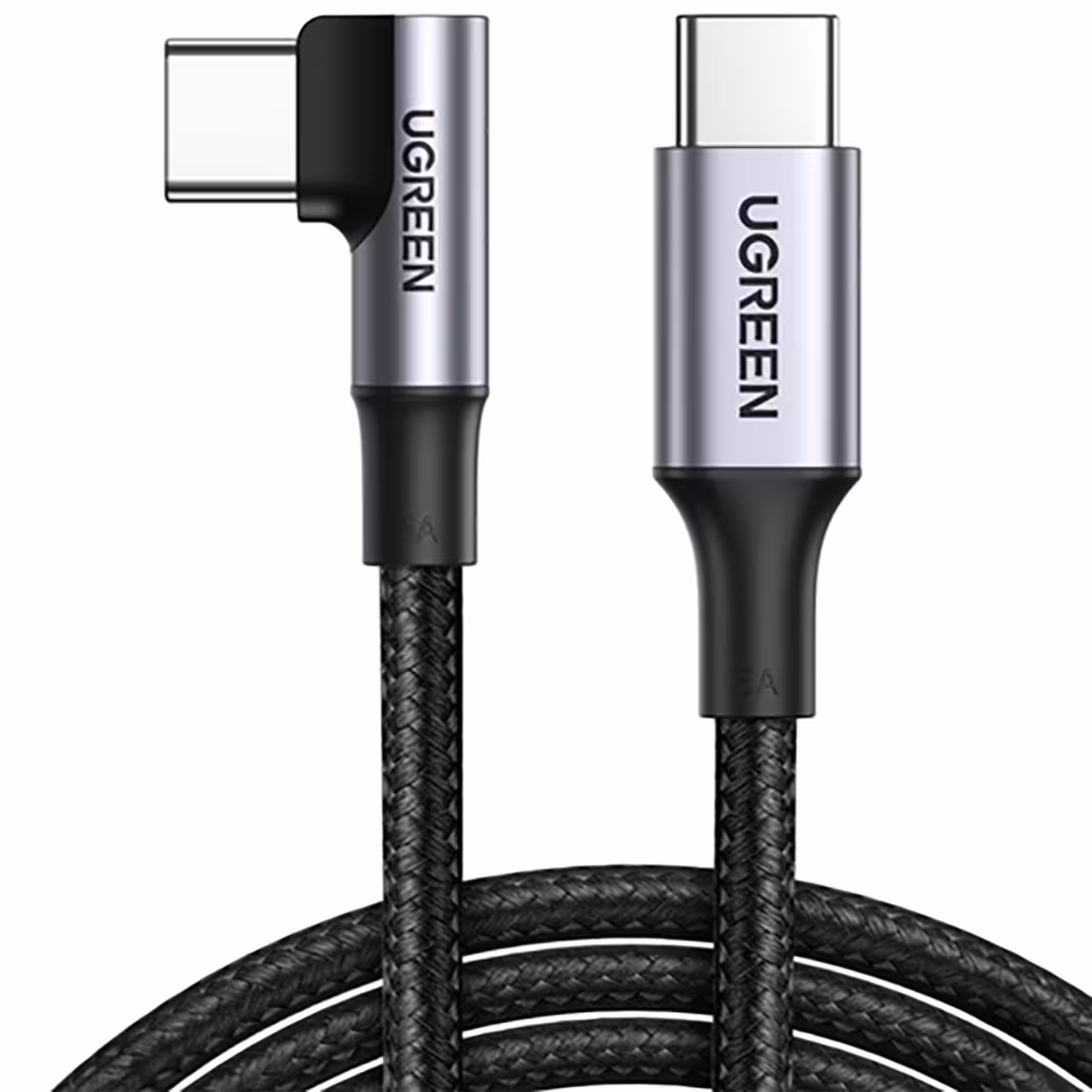 کابل تایپ سی به تایپ سی 100 واتی 1 متری یوگرین ugreen US334 70643 شارژر سریع و انتقال داده