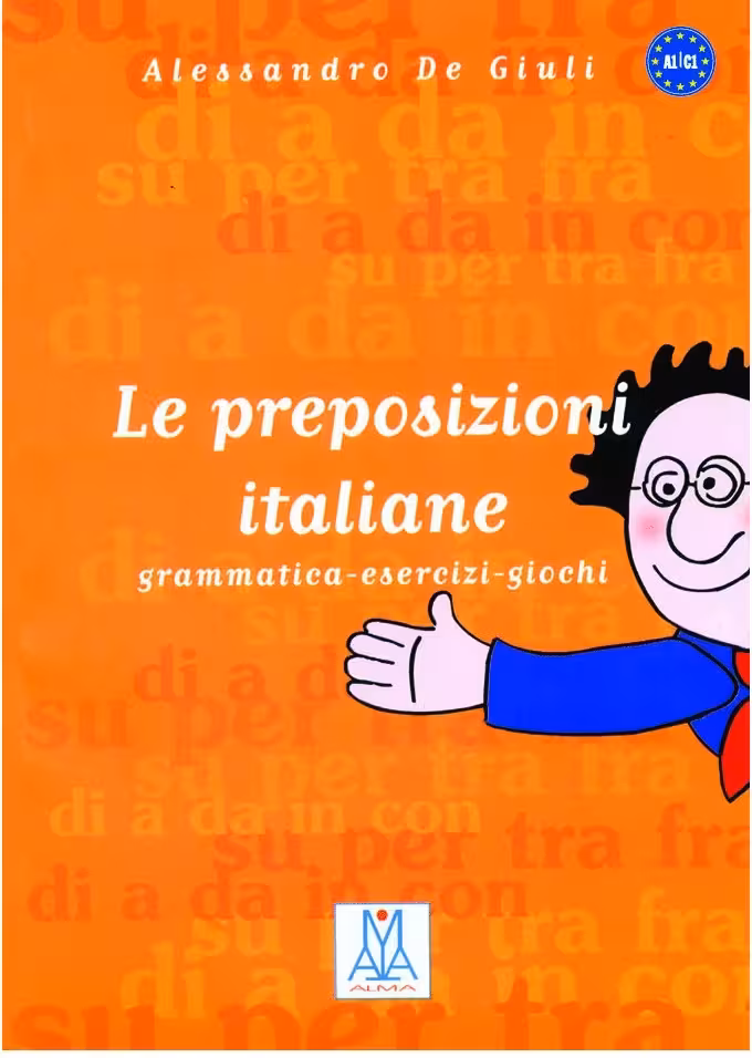 حروف اضافه ایتالیایی | کتاب ایتالیایی Le preposizioni italiane