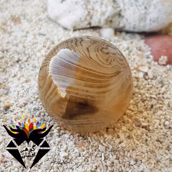 گوی عقیق سلیمانی اصل کوچک H3068