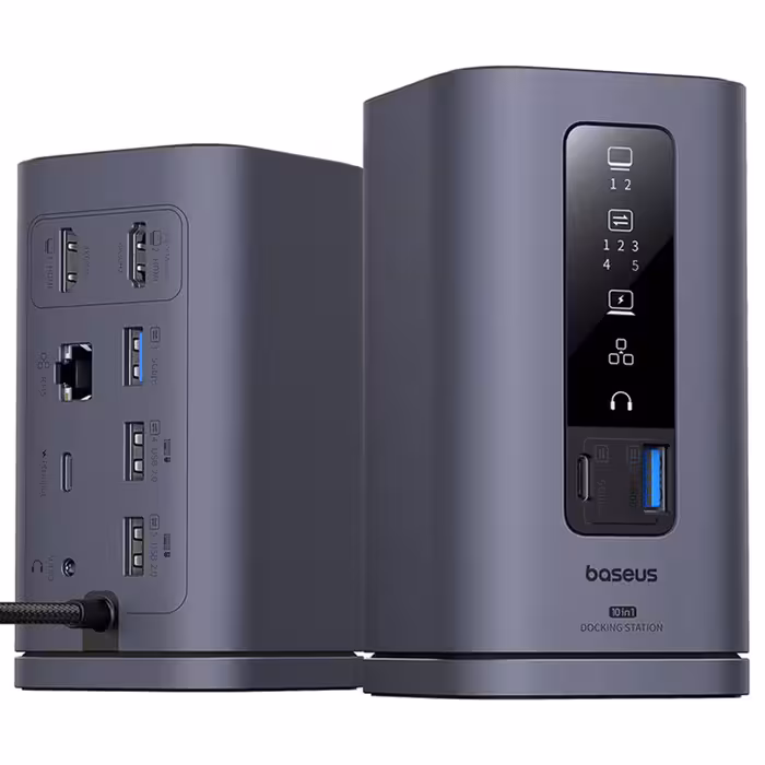 هاب تایپ‌سی و داک استیشن 10 پورت بیسوس Baseus Spacemate B00568102813-00