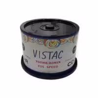 سی دی خام ویستک 50 عددی VISTAC CD-R