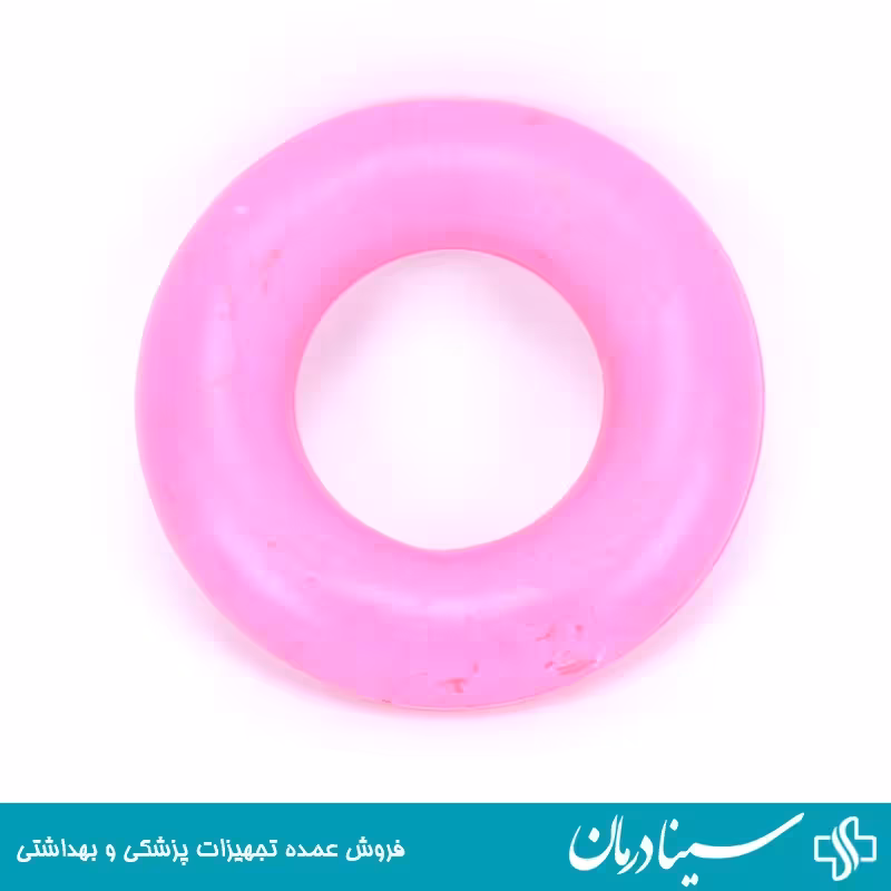حلقه ورزش دست 9CM تقویت مچ دست لاستیکی صورتی