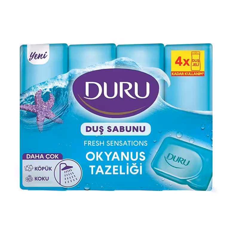 صابون حمام دورو DURU رایحه اقیانوس،ترکیه 4عددی 600گرم