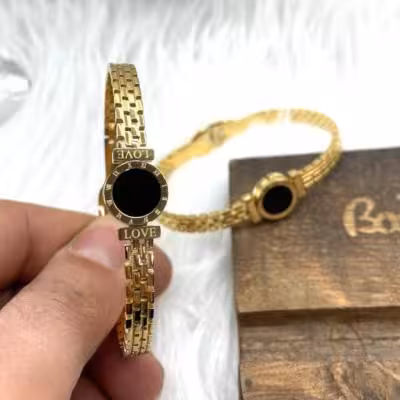 دستبند النگویی استیل فری سایز طرح بولگاری