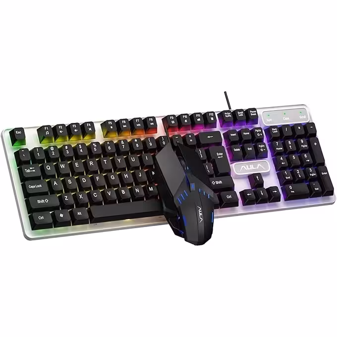 کیبورد و ماوس سیمی گیمینگ آولا مدل AULA F3061