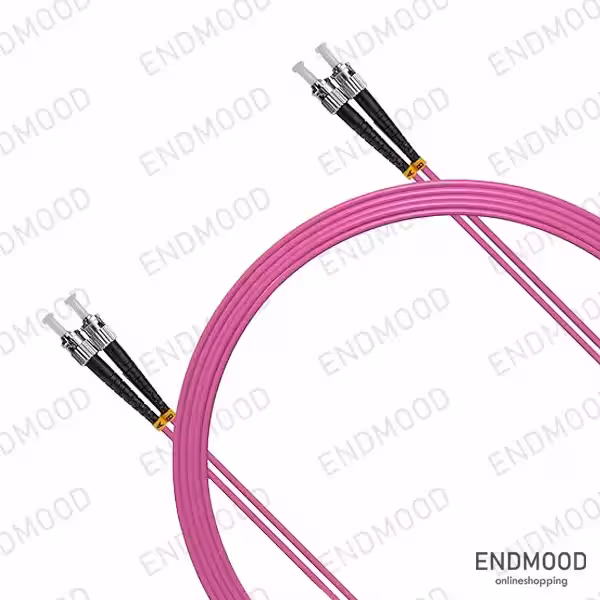 پچ کورد فیبر نوری 10 متری داپلکس نگزنس Nexans OM4 ST-ST