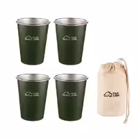 ست لیوان سفری 4 عددی Tanlook مدل HW-10602 350mL