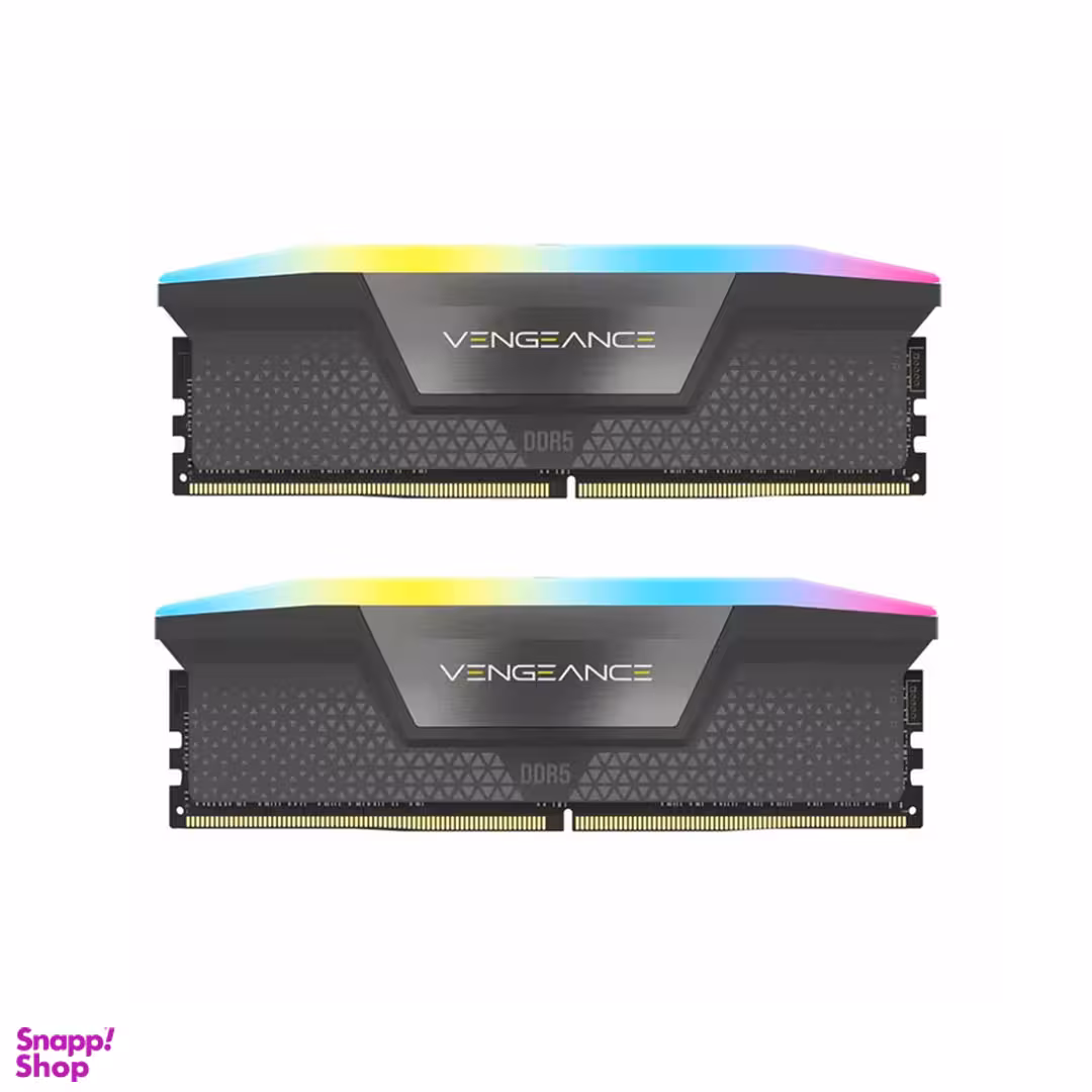 رم دسکتاپ کورسیر مدل VENGEANCE RGB DDR5 5200MHz ظرفیت 96 گیگابایت