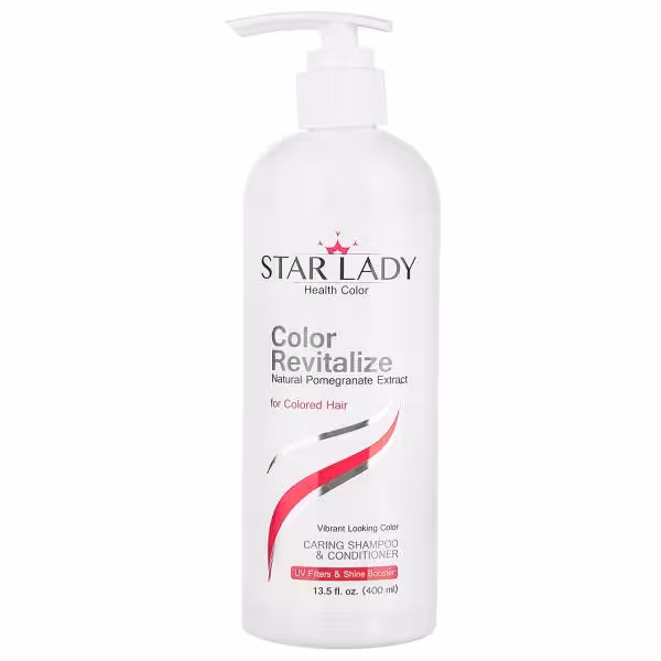 شامپو مخصوص موهای رنگ شده استار لیدی مدل Color Revitalize حجم 400 میلی لیتر Star Lady Color Revitalize Hair Shampoo For Colored Hair 400 ml