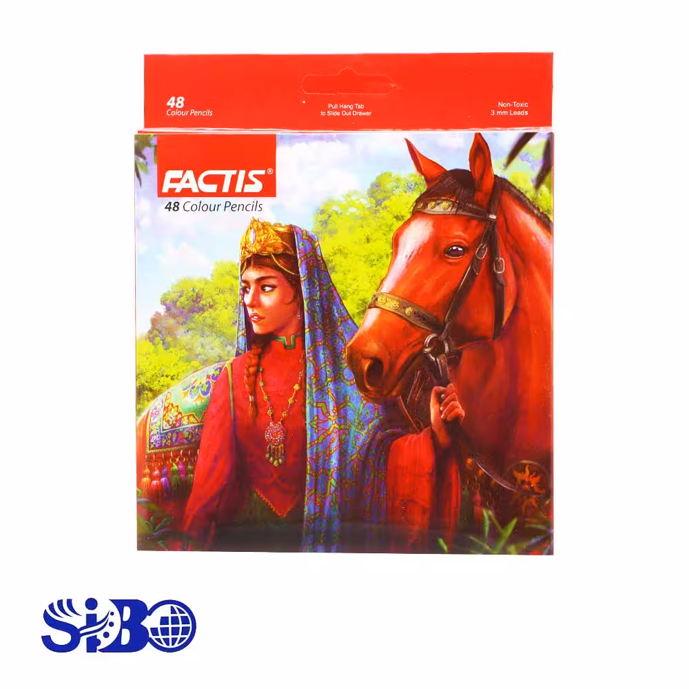مدادرنگی فکتیس 48 رنگ مقوایی