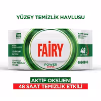 دستمال مرطوب چند منظوره سطوح فیری Fairy رایحه صابون سفید بسته 100 عددی