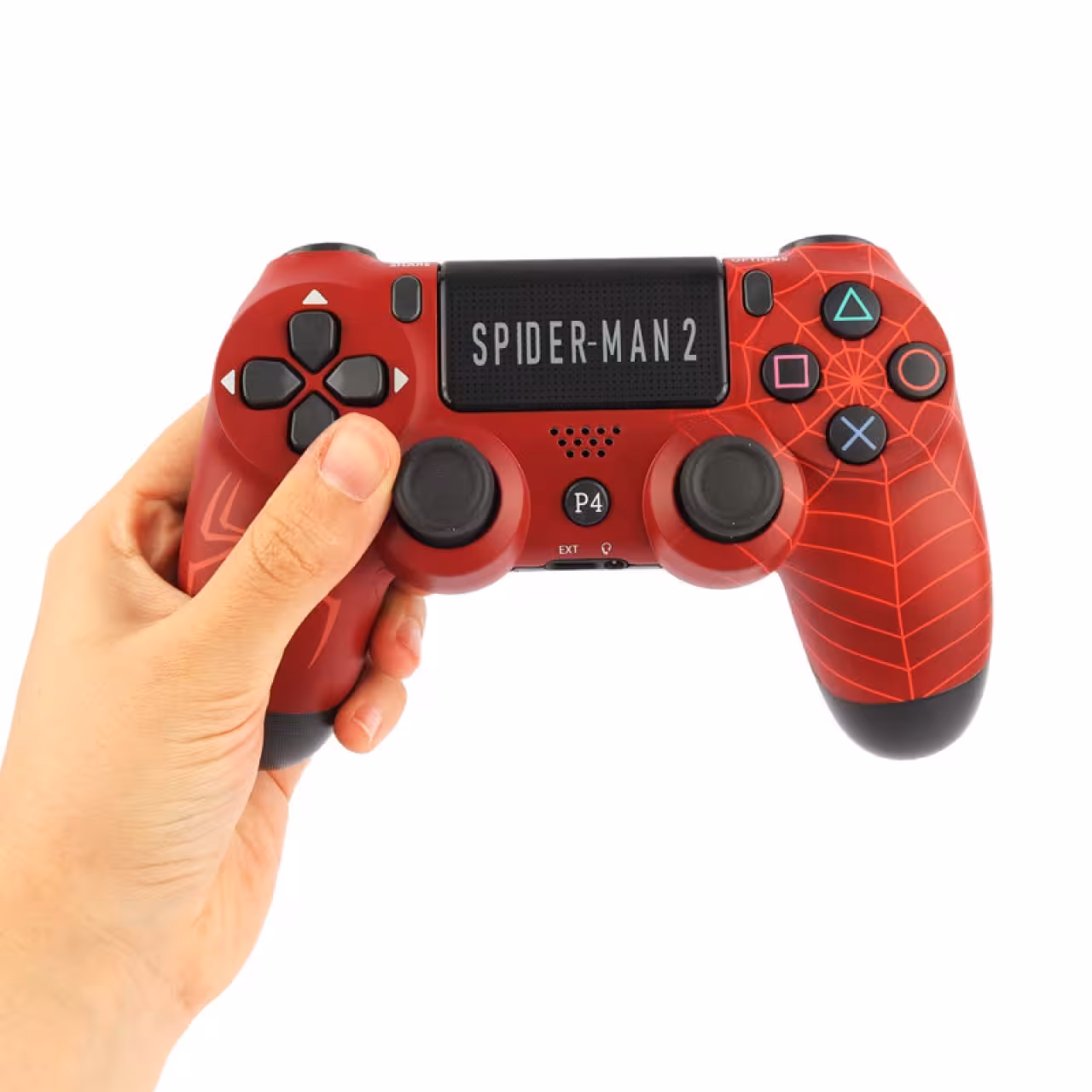 دسته بازی بی سیم سونی Dualshock 4 High Copy درجه یک طرح Spider-man 2 مناسب برای PS4