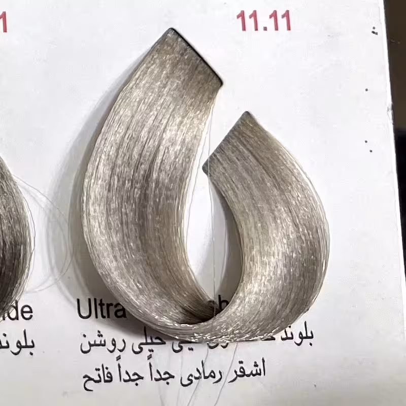 رنگ بلوند خاکستری خیلی خیلی روشن 11.11 ،رنگ مو کم آمونیاک پیلون ویک عدد اکسیدان | amazonchi