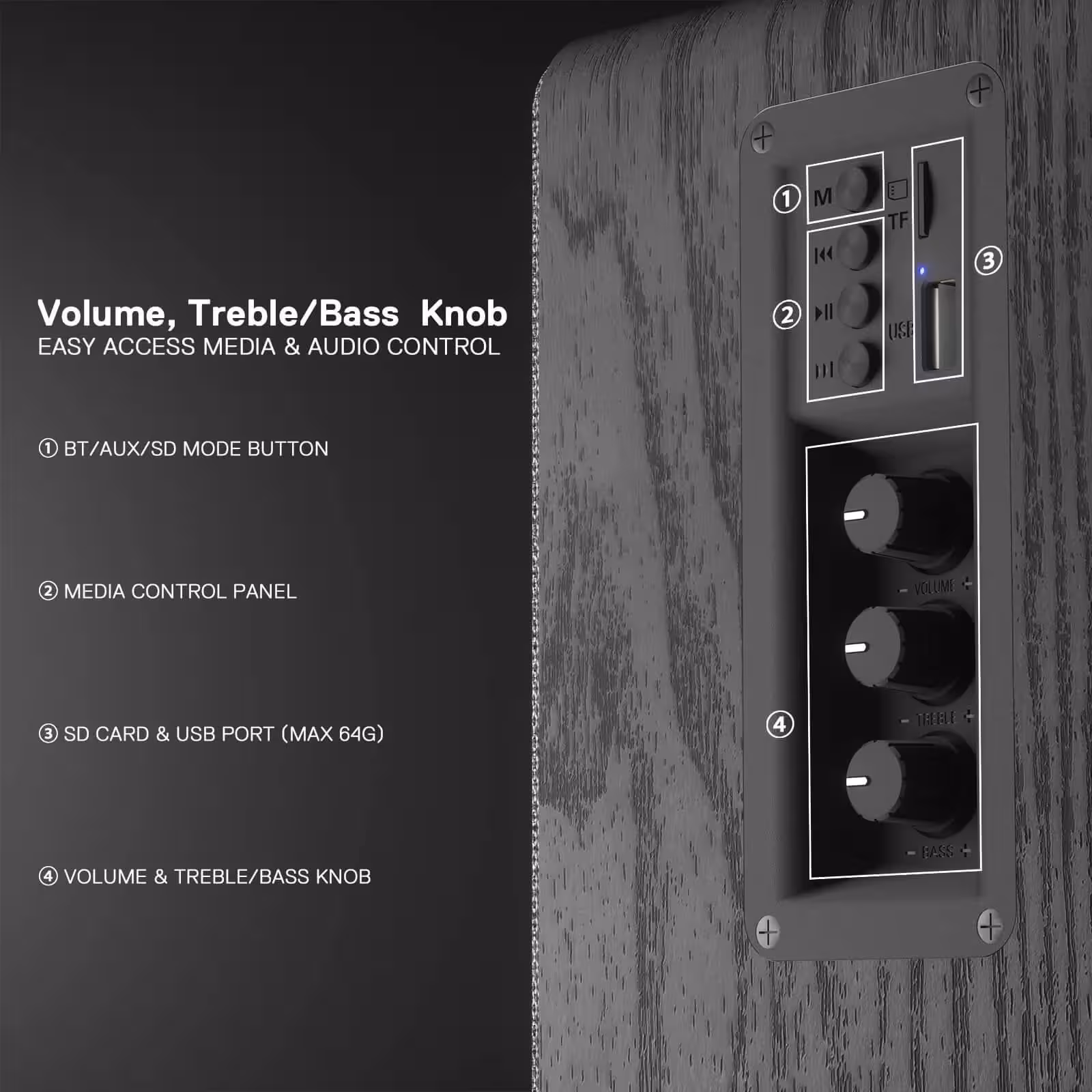 اسپیکر بلوتوثی ردراگون مدل MOUTHPIECE GS813