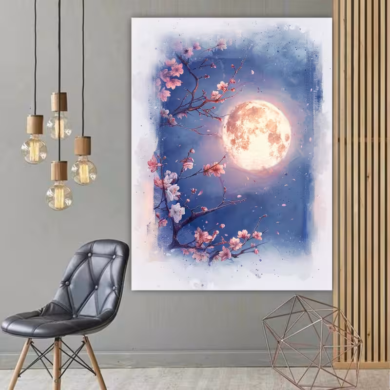 تابلو شاسی طرح گل مدل شکوفه ای کد BK2039 | دنیای قاب