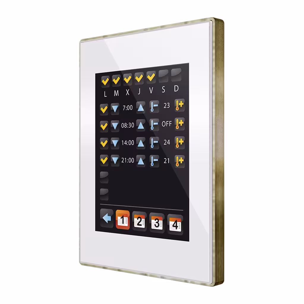 تاچ پنل زنیو | zennio مدل ZVI-Z41LIT فریم برنز