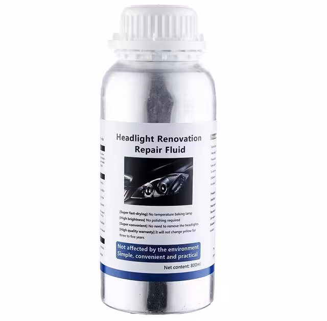 مایع دستگاه رفع ماتی کدری زردی شیشه چراغ خودرو مدل Headlight Renovation Repair Fluid 800ml