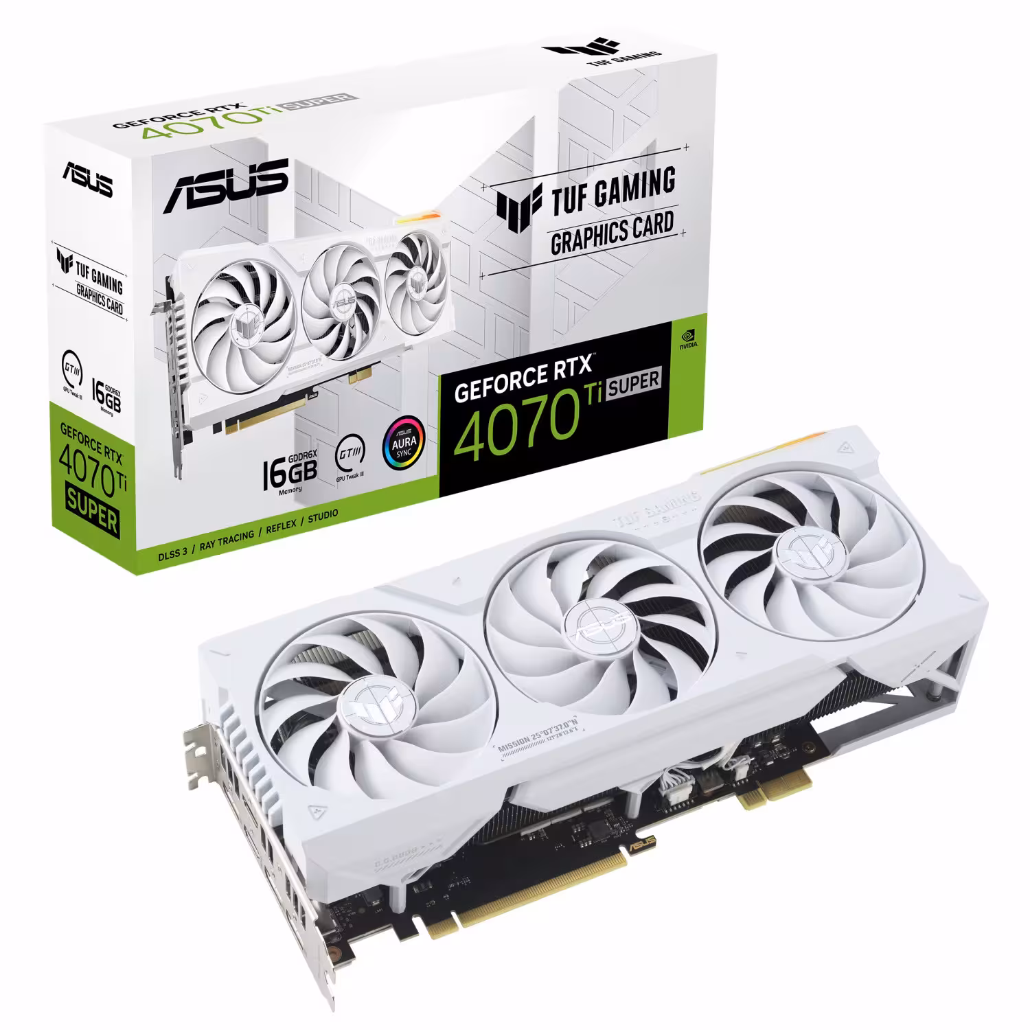 کارت گرافیک ایسوس TUF GAMING RTX 4070 Ti Super 16G White