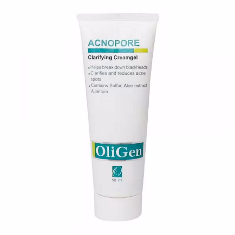 ژل کرم شفاف کننده پوست آکنوپور الی ژن 50 میل