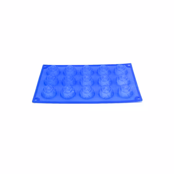 قالب طرح گل رز سیلیکون 15 عددی