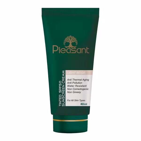 ضد آفتاب رنگی مولتی اکشن spf50 بژ روشن پلزنت Pleasant