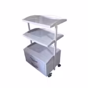 ترالی پزشکی کشودار سه طبقه دو کشو پاوان طب مدل 5003