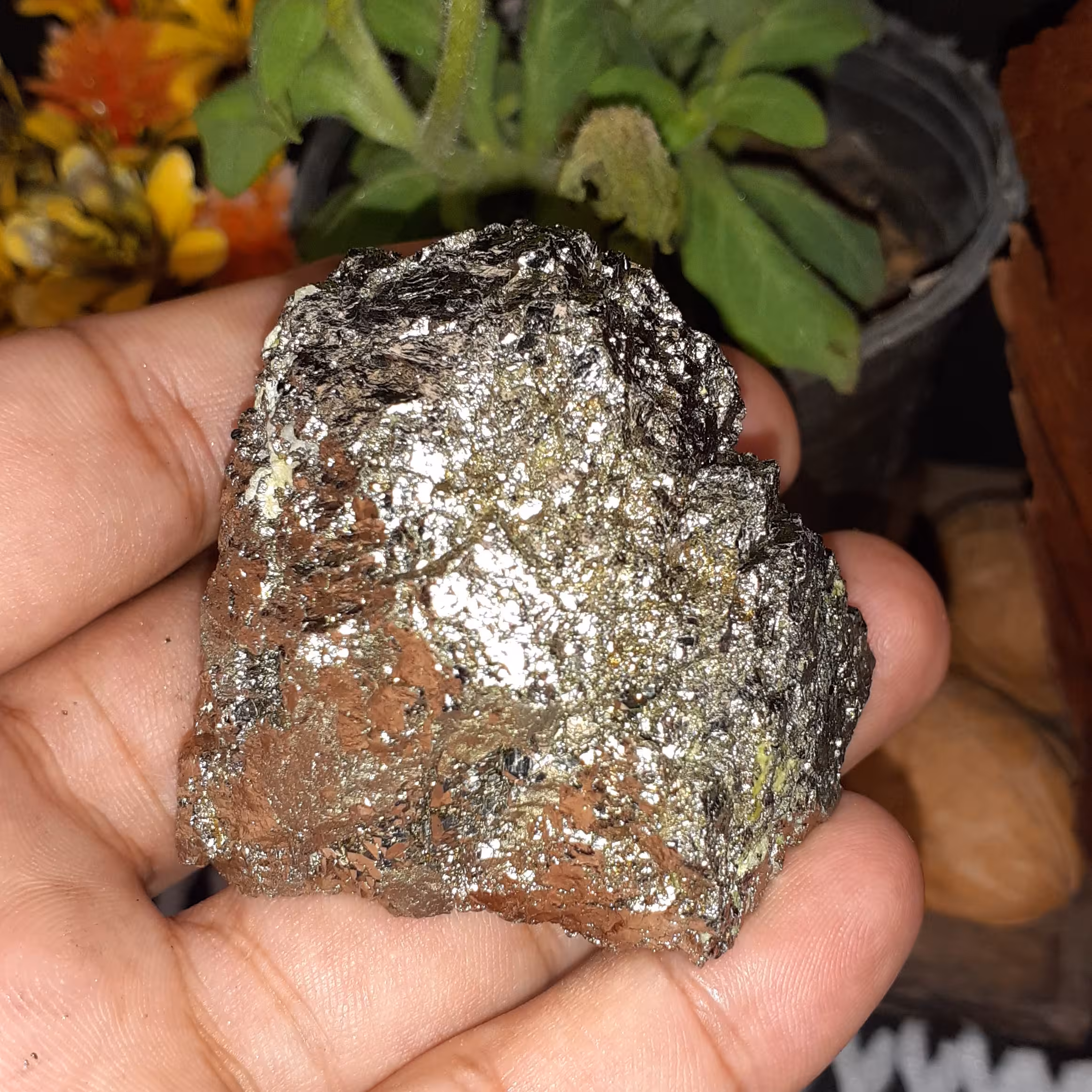  پیریت با روشدی برونیت با وزن 168 گرم 