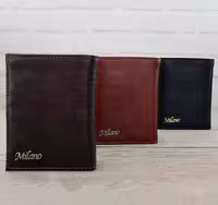 کیف پول جیبی مردانه چرم طبیعی Milano کد M04