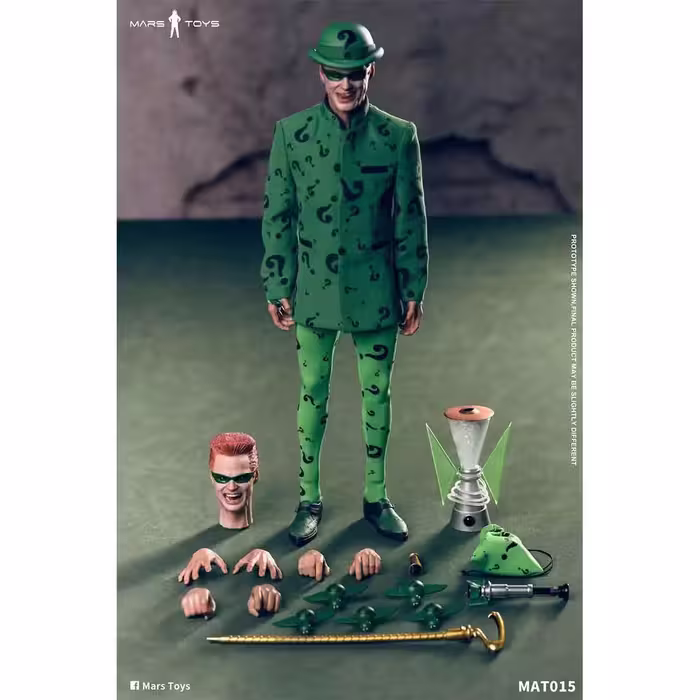 اکشن فیگور اورجینال جیم کری ریدلر MAT015 1/6 Batman Riddler برند Mars toys