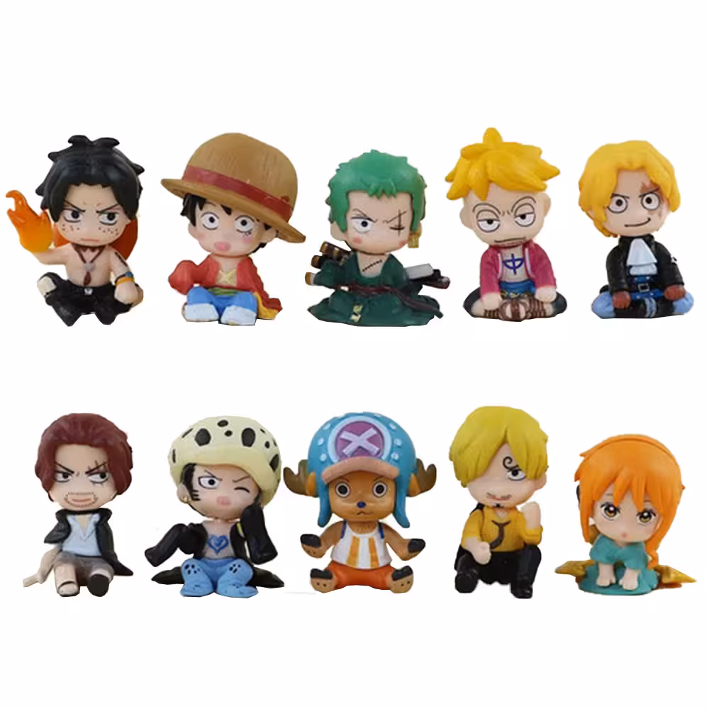 فیگور چیبی انیمه وان پیس مجموعه 10 عددی
