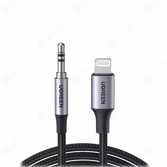 تبدیل Iphone Lightning به جک 3.5 میلی متر TRS یوگرین مدل 70509 US315 به طول 1 متر