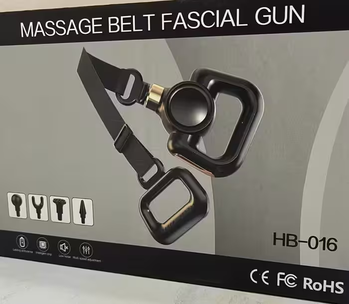 ماساژور شارژی با بند پشت کمر 4 سر مدل HB-016 فاشیال گان FASCIAL GUN