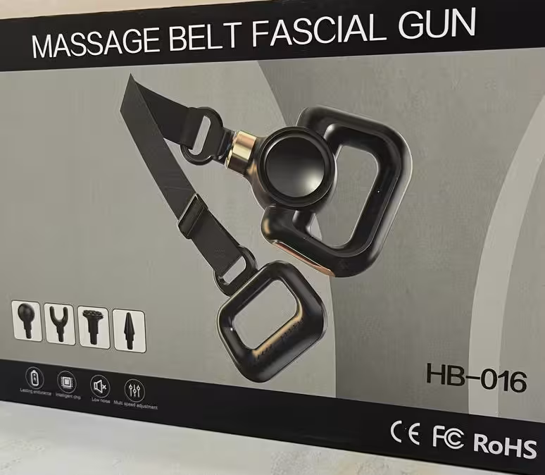 ماساژور شارژی با بند پشت کمر 4 سر مدل HB-016 فاشیال گان FASCIAL GUN