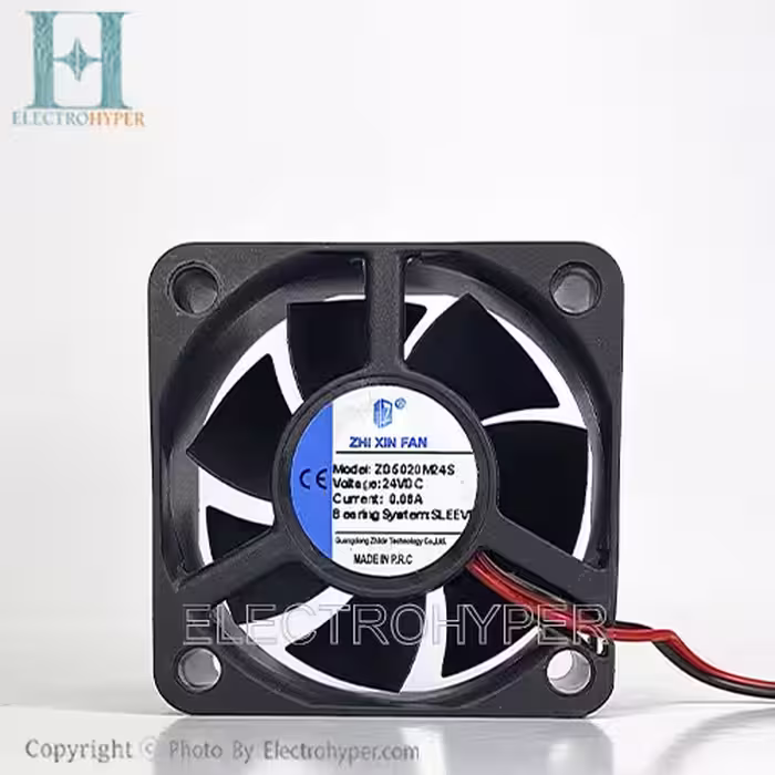 فن 5x5x2 دو سیم ZHIXIN 24V DC