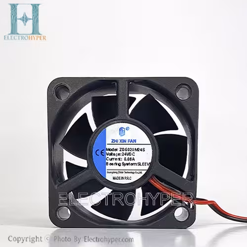 فن 5x5x2 دو سیم ZHIXIN 24V DC