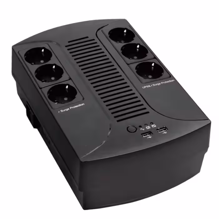 یو پی اس مدل Eco Home 800VA با ظرفیت 800 ولت آمپر به همراه باطری داخلی