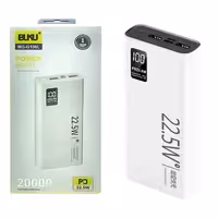 پاوربانک   BUKU    مدل   MG-G106L   ( گارانتی  6  ماهه ) ( 20000mAh )6 ماه گارانتی