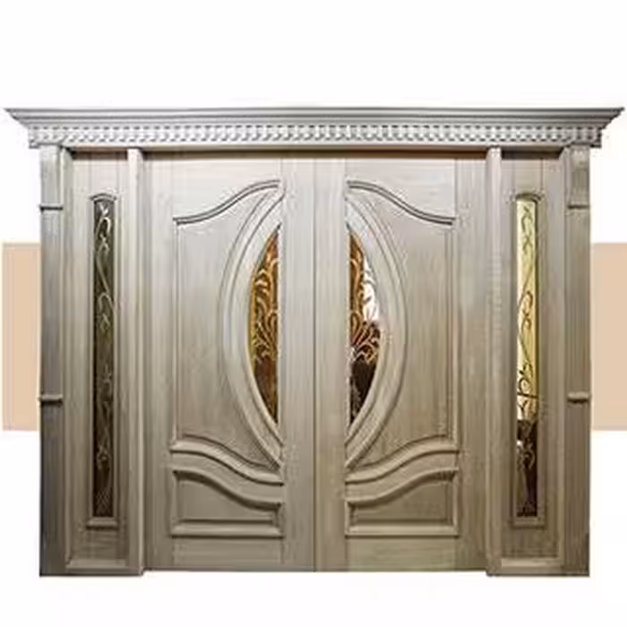 درب ورودی لابی ساختمان دولنگه کد 3015