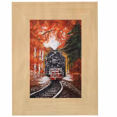 تابلو نقاشی رنگ روغن طرح فصل کد 7532 مجموعه 5 عددی