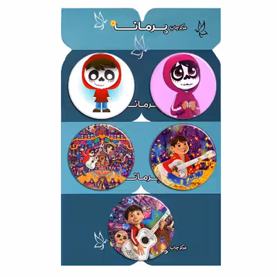 پیکسل پرمانه طرح کوکو کد pmg5.13471 مجموعه 5 عددی