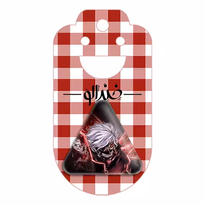 پیکسل خندالو طرح کانکی کن انیمه توکیو غول مدل مثلثی کد 11873