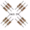 مقاومت 1 کیلو اهم 2 وات کد 1K-2w بسته 12 عددی