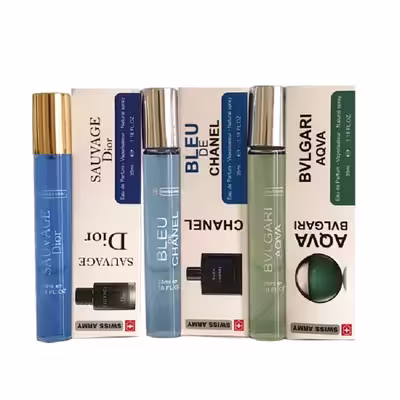 عطر جیبی مردانه سوئیس آرمی مدل اس 12 حجم 35 میلی لیتر مجموعه 3 عددی