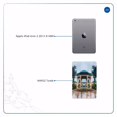 برچسب پوششی ماهوت مدل HAFEZ-Tomb مناسب برای تبلت اپل iPad mini 2 2013 A1489